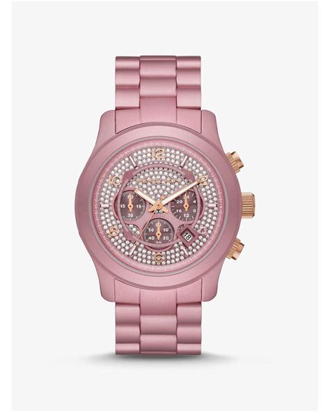 michael kors watch pink pave ceramic|Pink Michael Kors Watches .